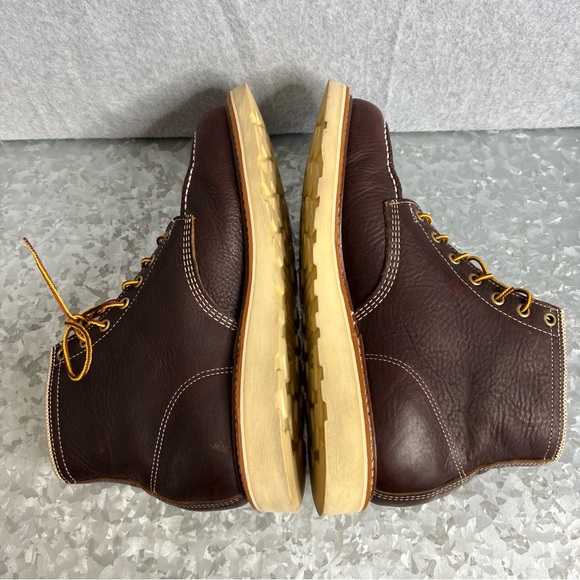 Thorogood American Heritage 6" Safety Toe Work Boot Max Wear Wedge Brown Leather - Picture 8 of 16